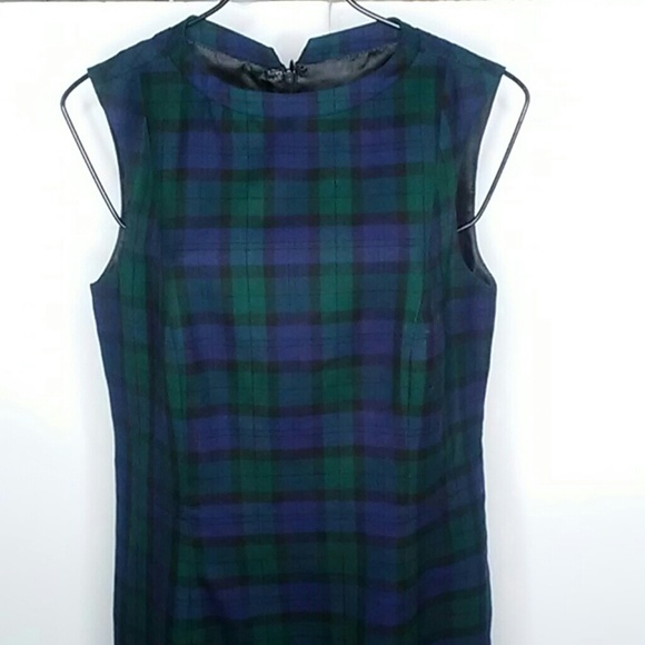 Pendleton Dresses & Skirts - Pendleton wool green & blue plaid sleeveles dress